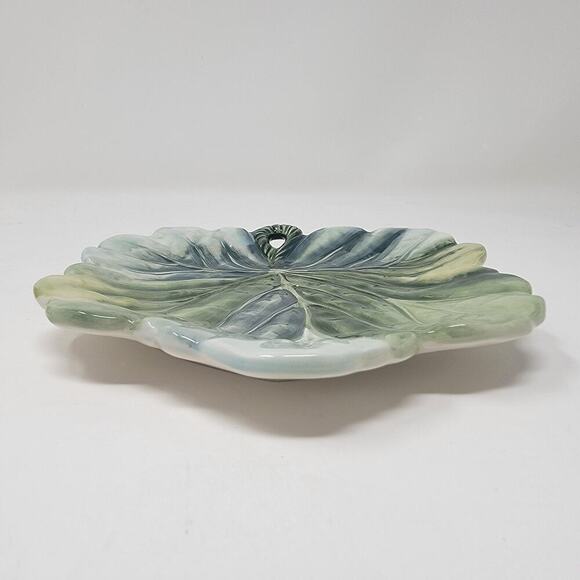 Fitz And Floyd Matching Leaf Plate & Bowl Wall Decor Home Decor Set of 2 - Picture 13 of 16